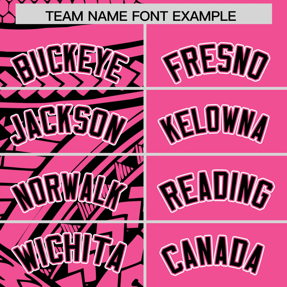 Custom Pink Black Split Fashion Tribal Pattern Authentic Baseball Jersey