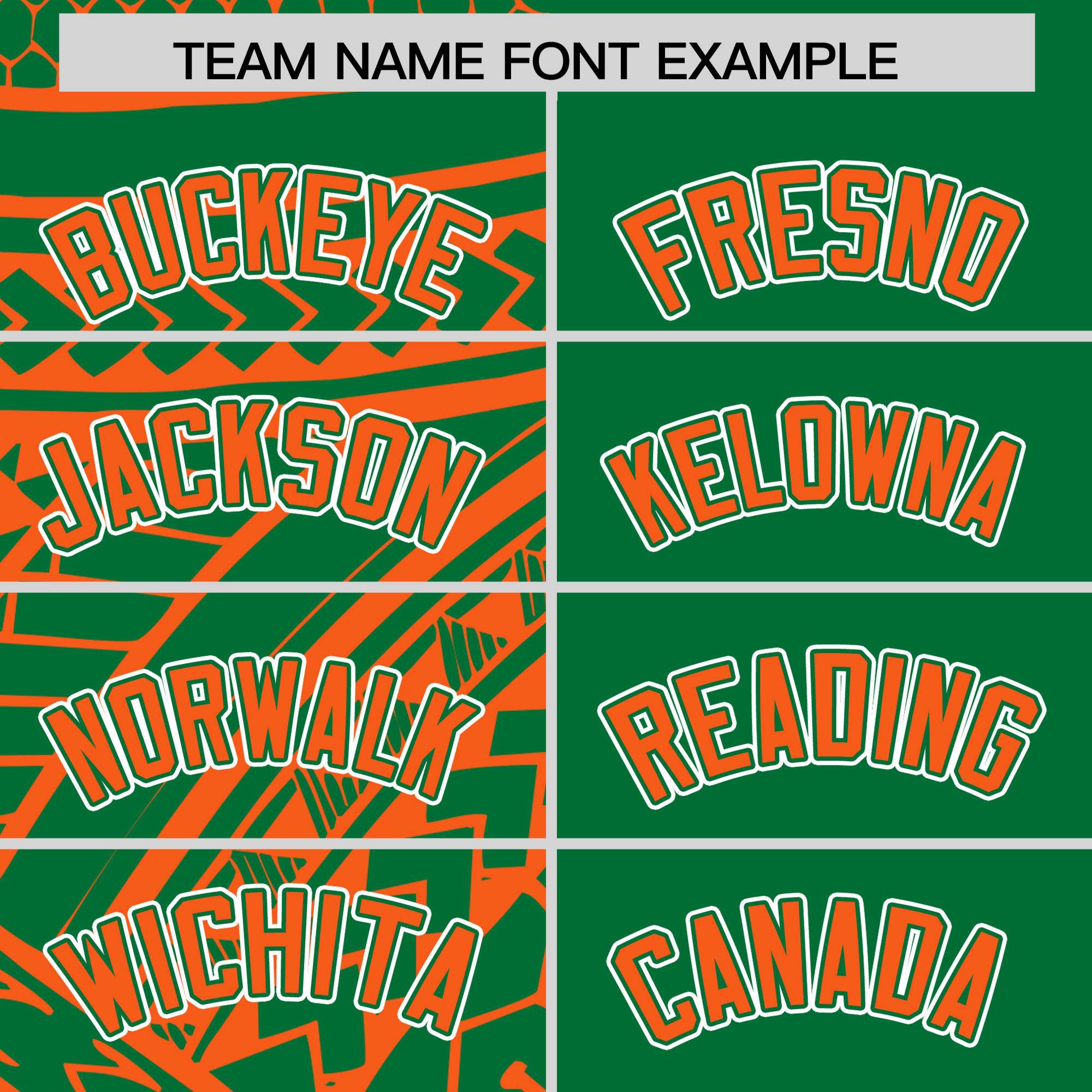 Custom Kelly Green Orange Split Fashion Tribal Pattern Authentic Baseball Jersey