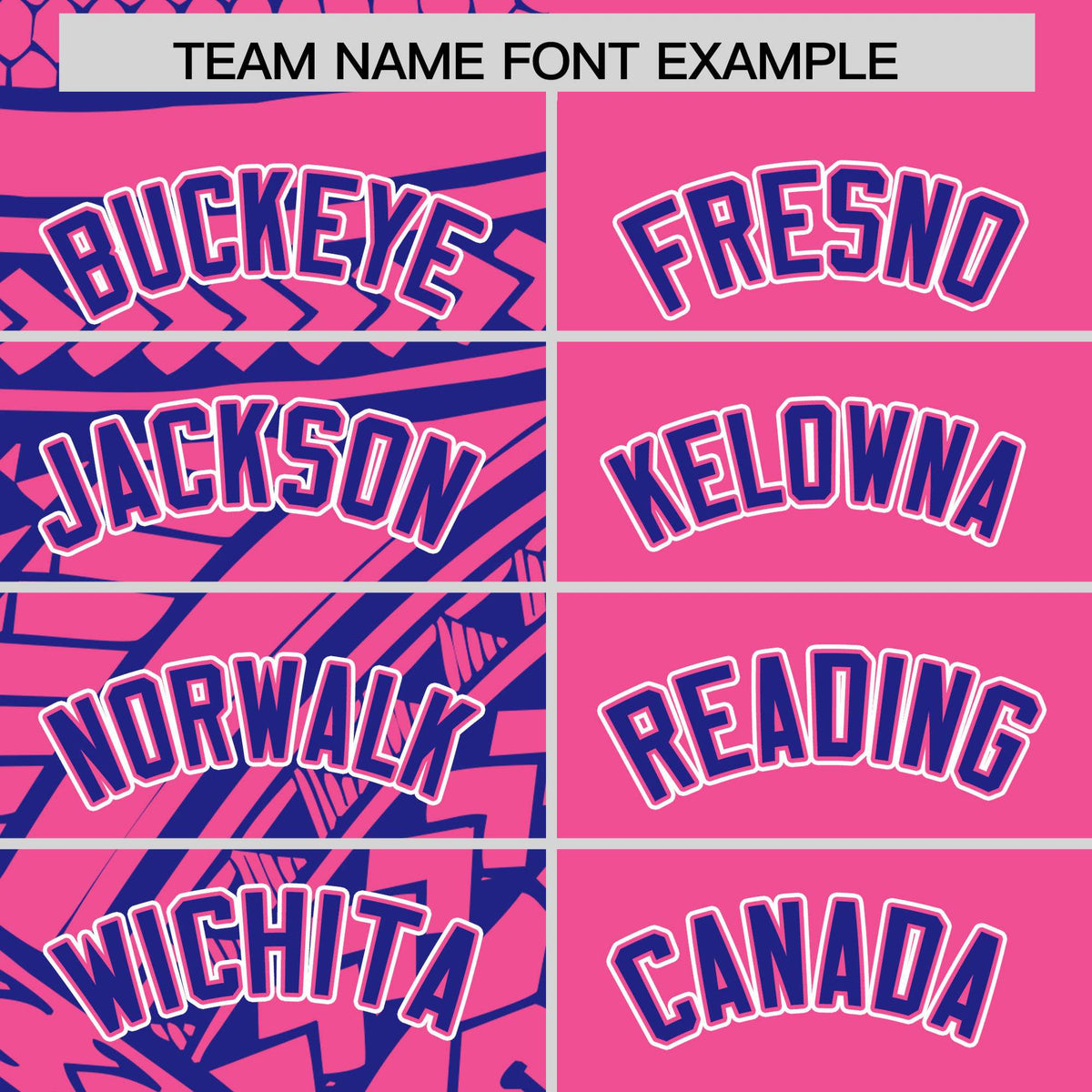 Custom Pink Royal Split Fashion Tribal Pattern Authentic Baseball Jersey