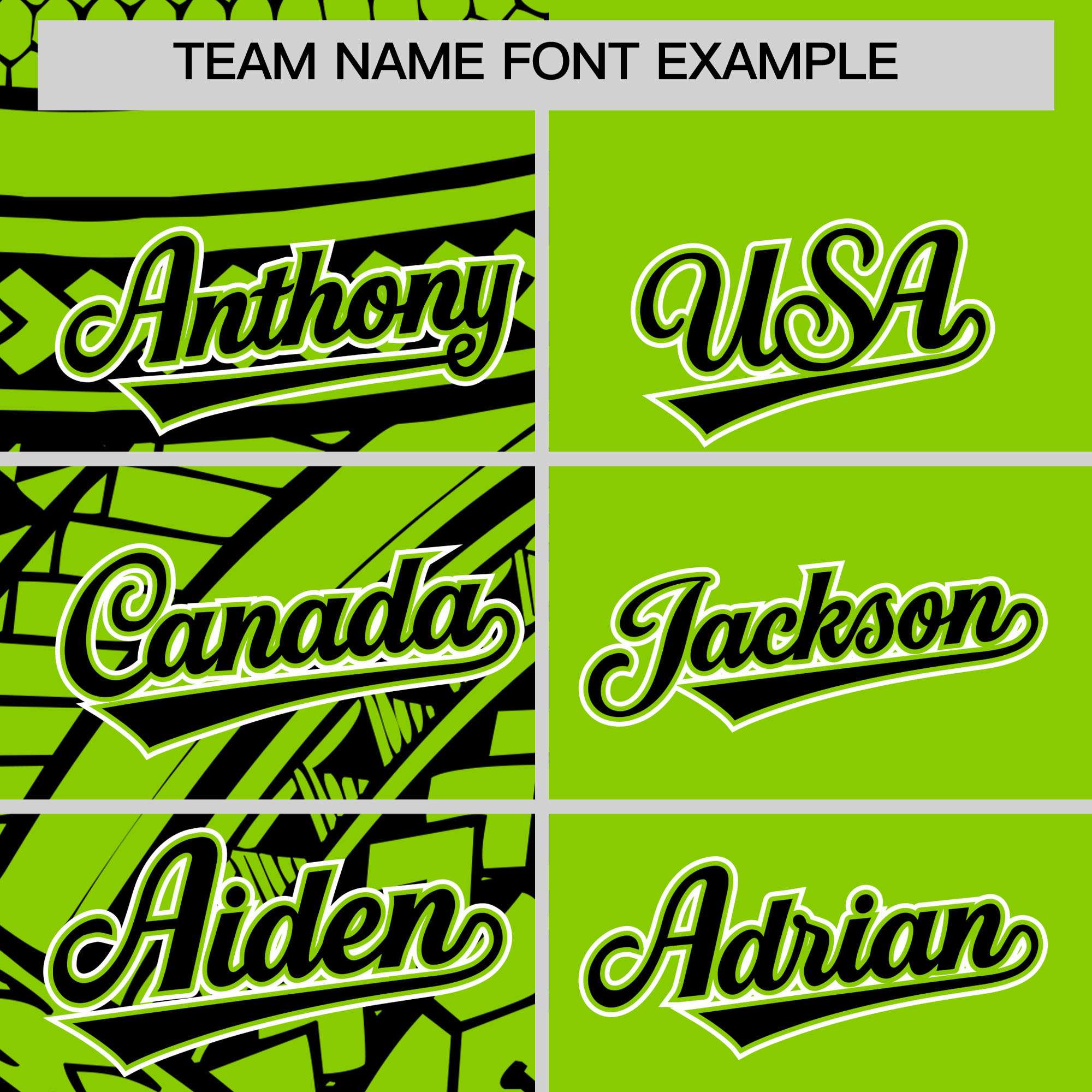 Custom Black Neon Green Split Fashion Tribal Pattern Authentic Baseball Jersey