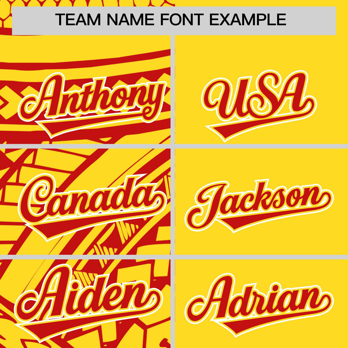 Custom Red Gold Split Fashion Tribal Pattern Authentic Baseball Jersey