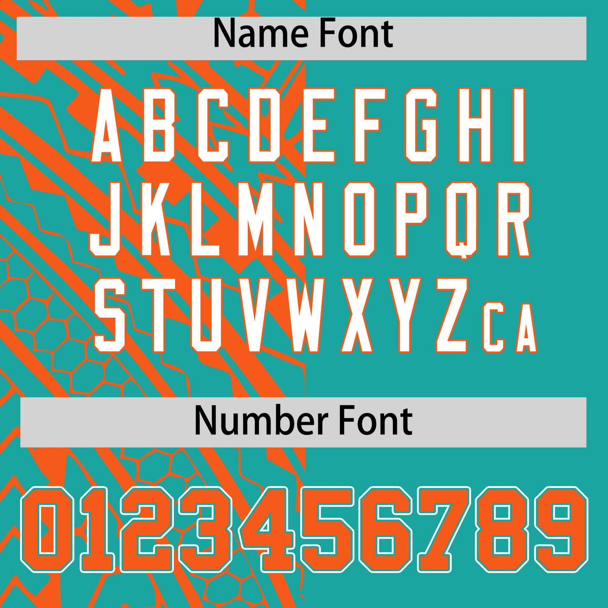 Custom Aqua Orange Split Fashion Tribal Pattern Authentic Baseball Jersey