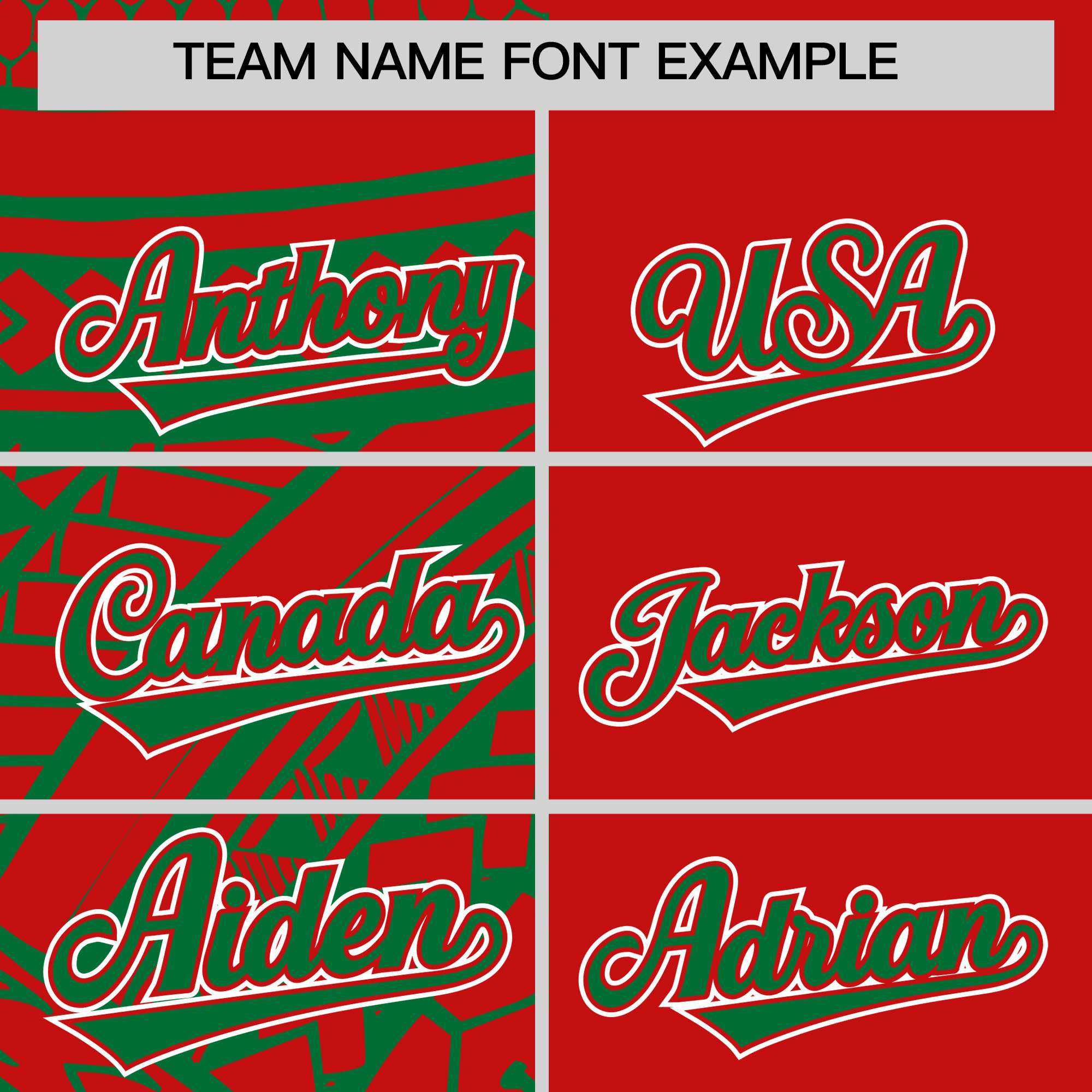 Custom Red Kelly Green Split Fashion Tribal Pattern Authentic Baseball Jersey