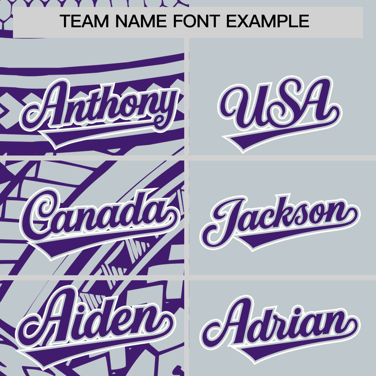 Custom Silver Purple Split Fashion Tribal Pattern Authentic Baseball Jersey