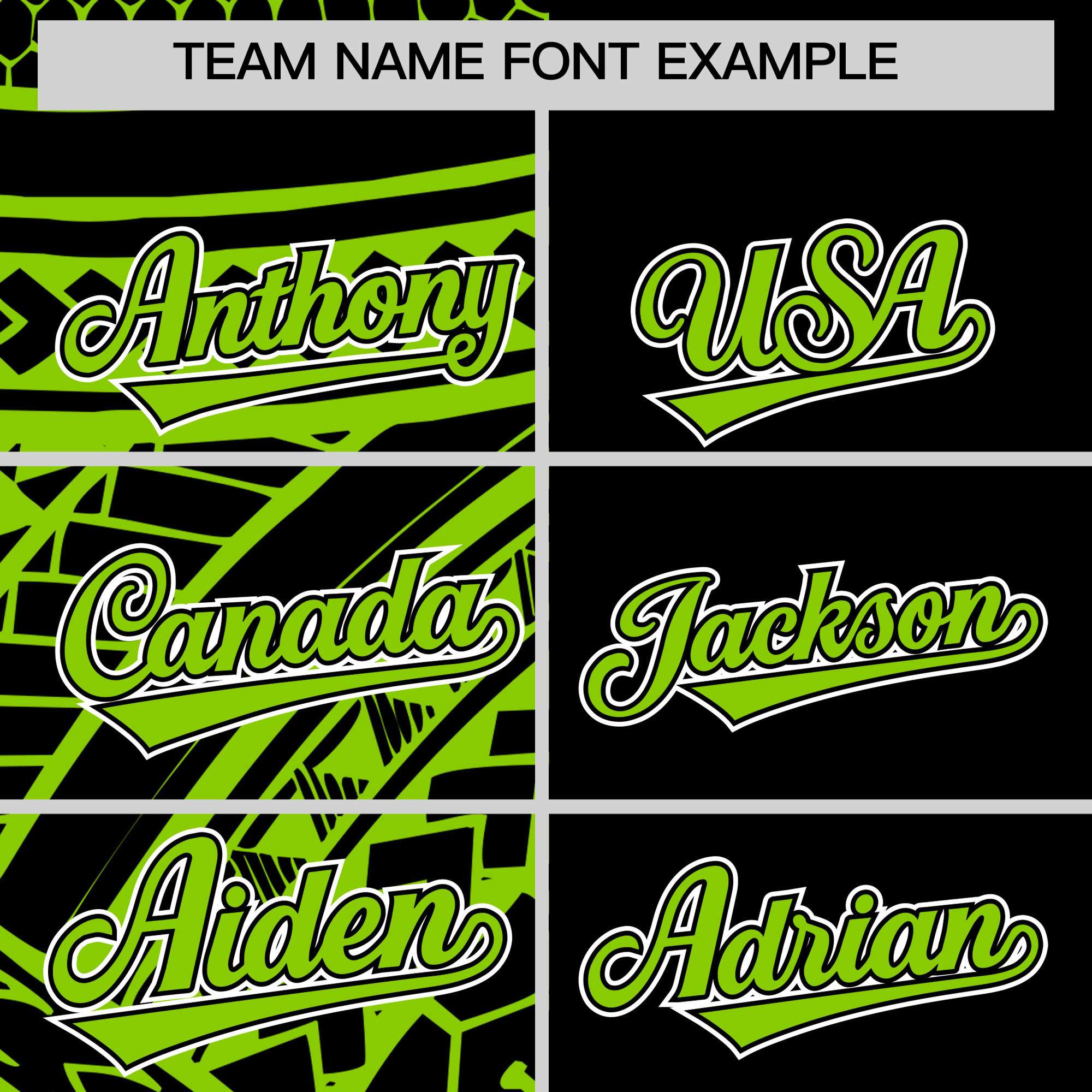 Custom Black Neon Green Split Fashion Tribal Pattern Authentic Baseball Jersey