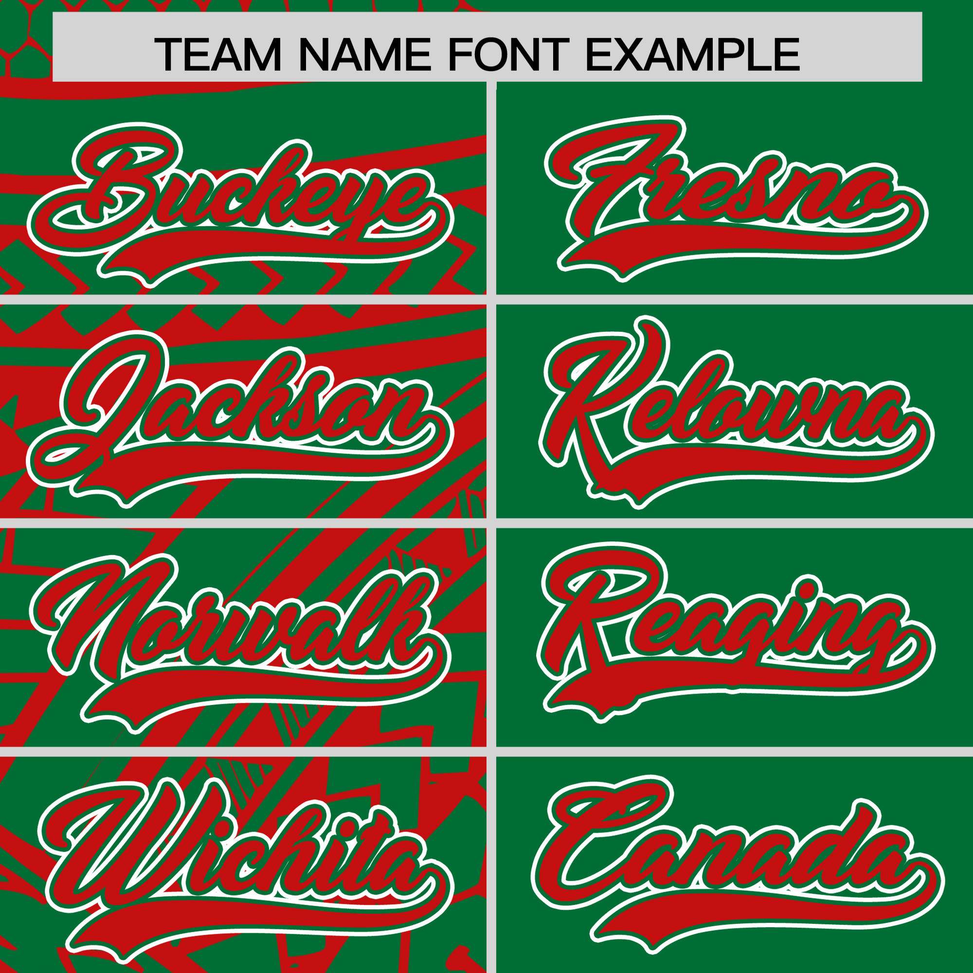 Custom Red Kelly Green Split Fashion Tribal Pattern Authentic Baseball Jersey