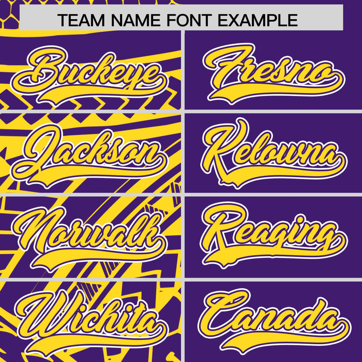 Custom Purple Gold Split Fashion Tribal Pattern Authentic Baseball Jersey