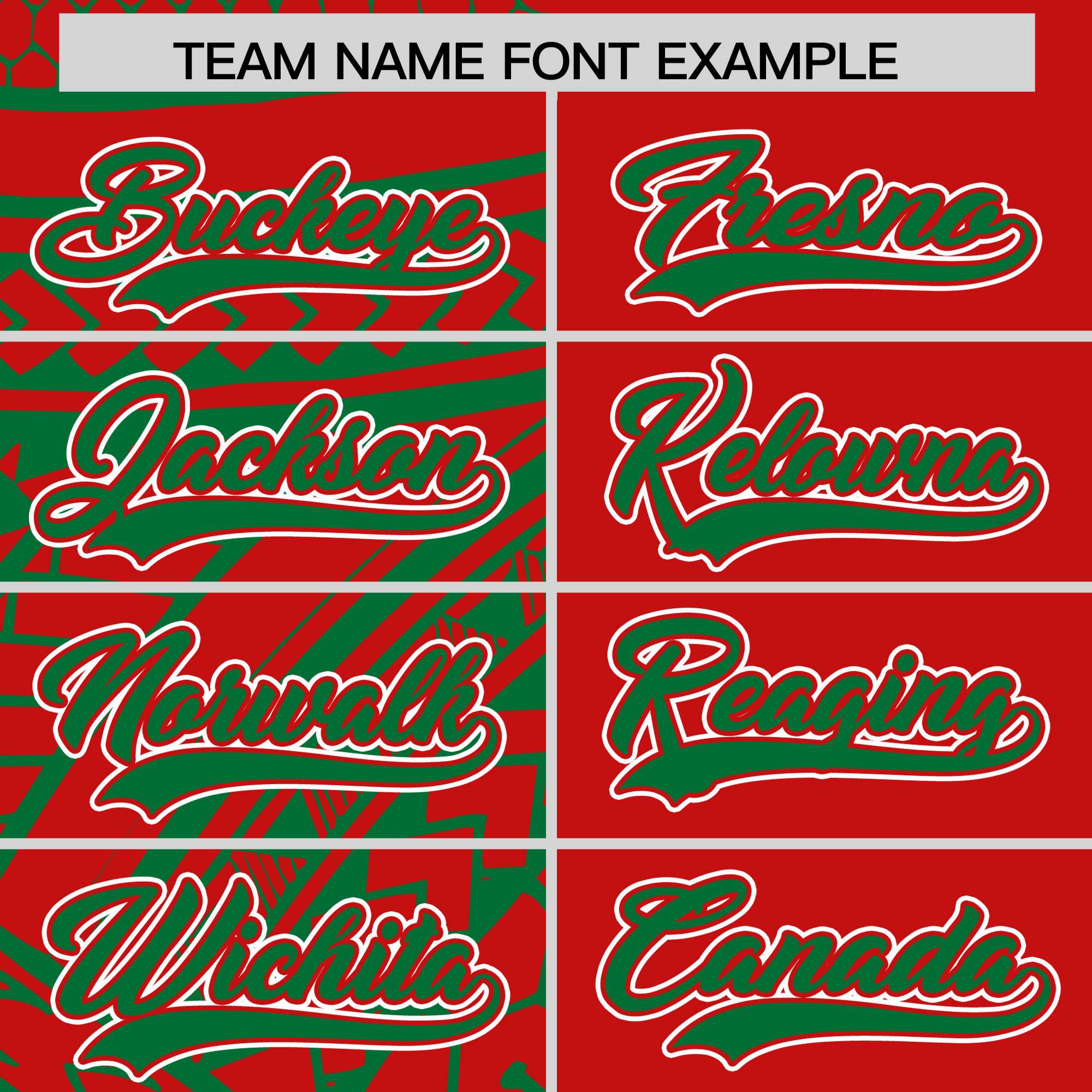 Custom Red Kelly Green Split Fashion Tribal Pattern Authentic Baseball Jersey