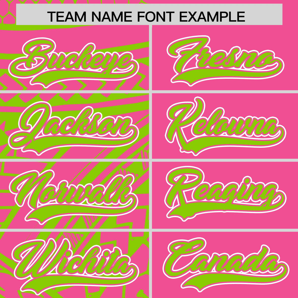 Custom Pink Neon Green Split Fashion Tribal Pattern Authentic Baseball Jersey