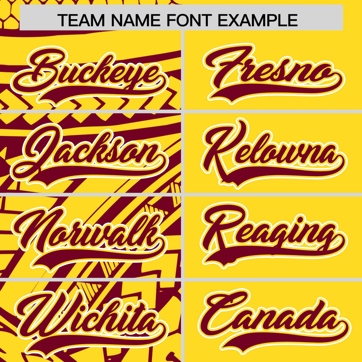 Custom Gold Crimson Split Fashion Tribal Pattern Authentic Baseball Jersey