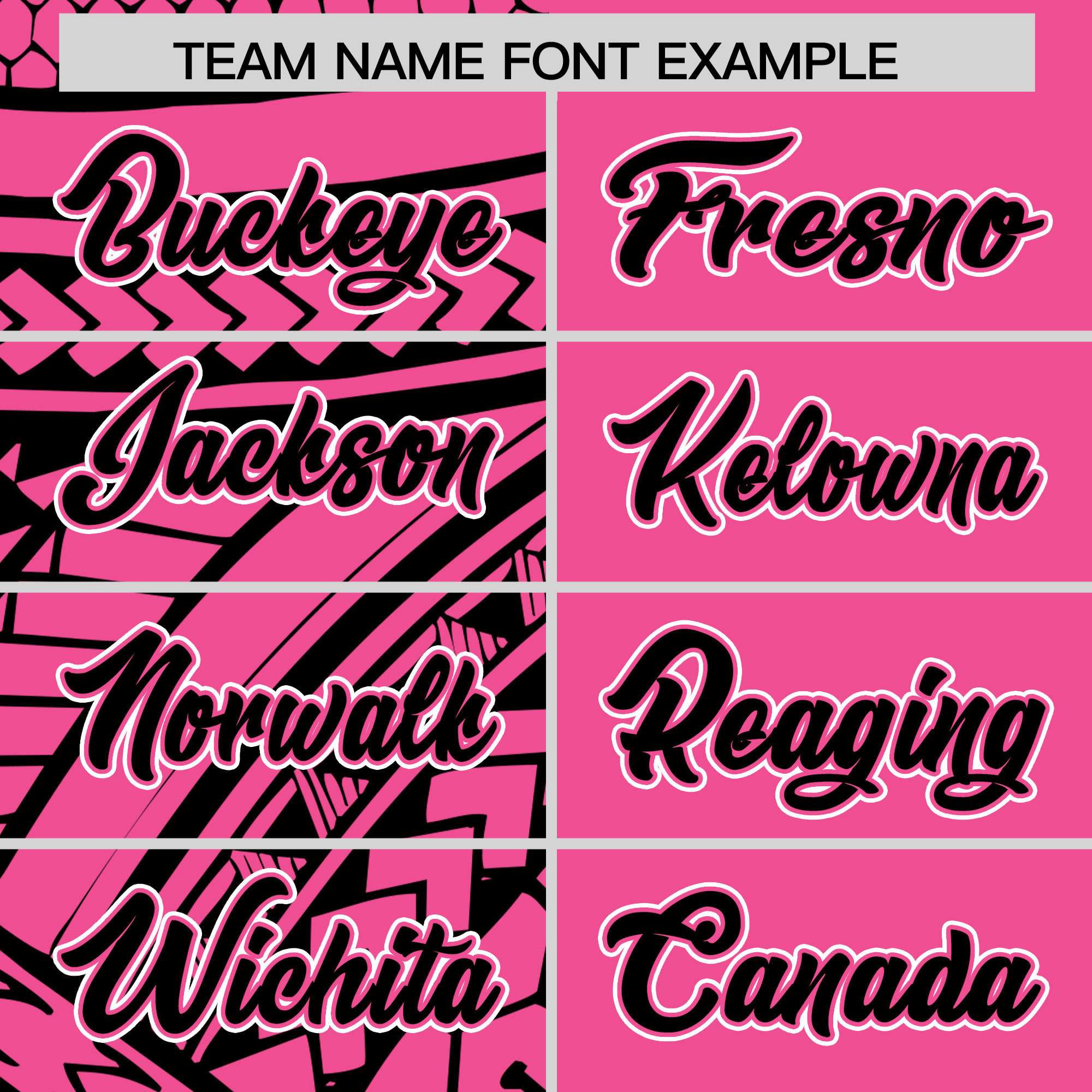 Custom Pink Black Split Fashion Tribal Pattern Authentic Baseball Jersey