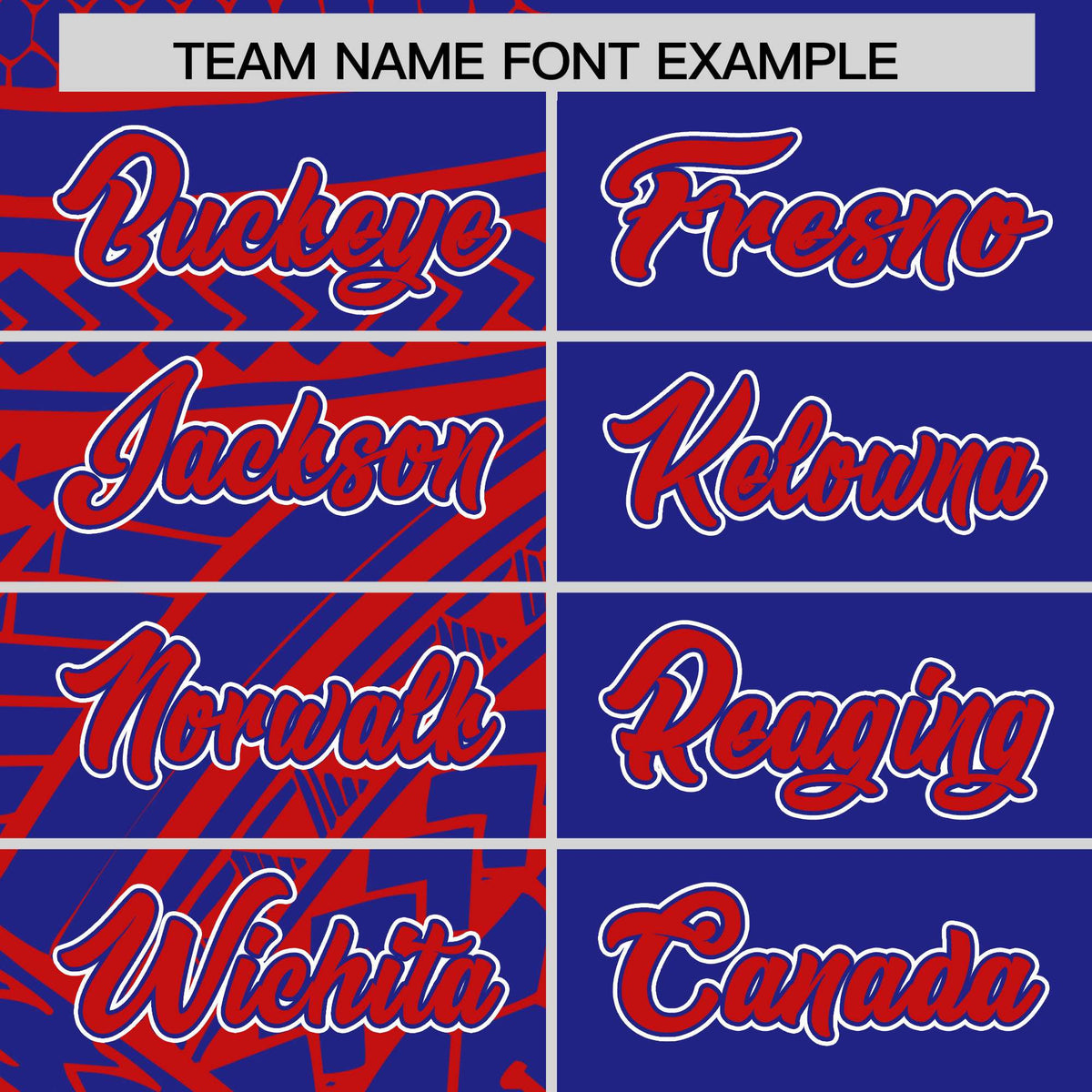 Custom Red Royal Split Fashion Tribal Pattern Authentic Baseball Jersey