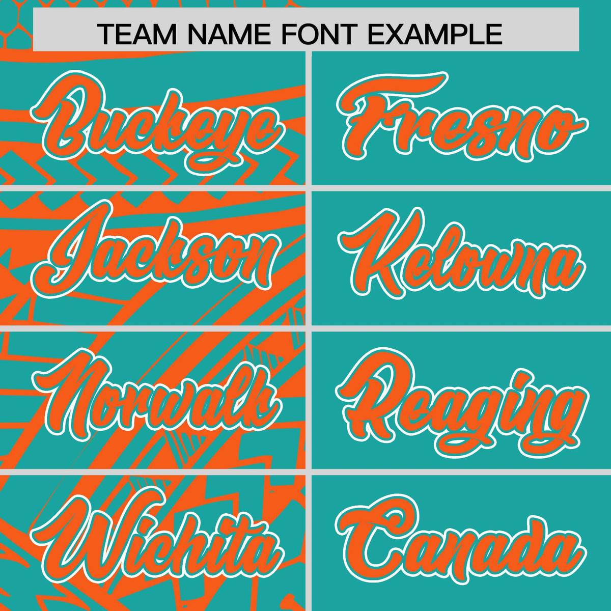 Custom Aqua Orange Split Fashion Tribal Pattern Authentic Baseball Jersey