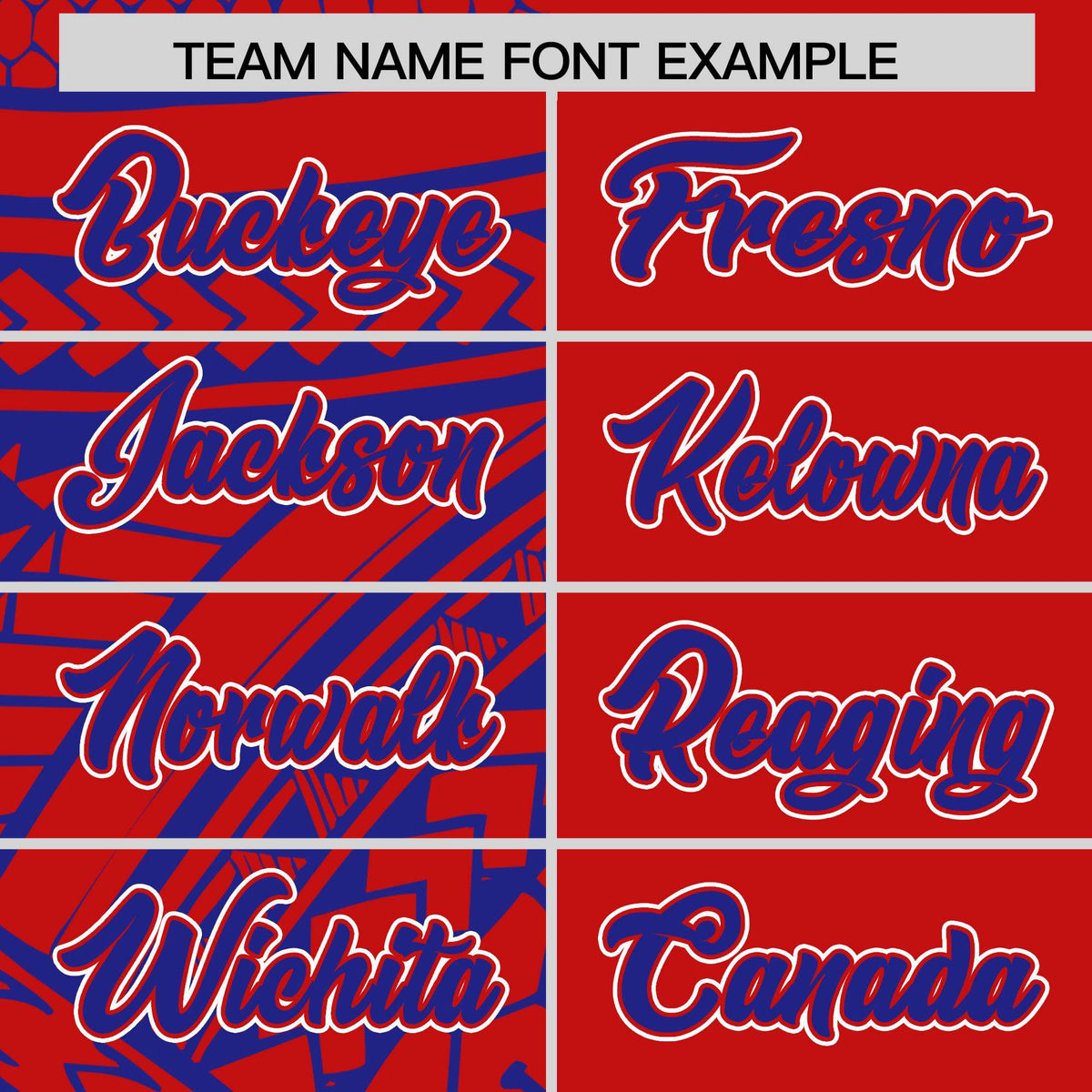 Custom Red Royal Split Fashion Tribal Pattern Authentic Baseball Jersey