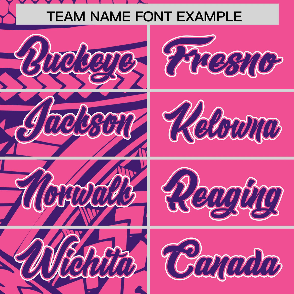 Custom Pink Purple Split Fashion Tribal Pattern Authentic Baseball Jersey