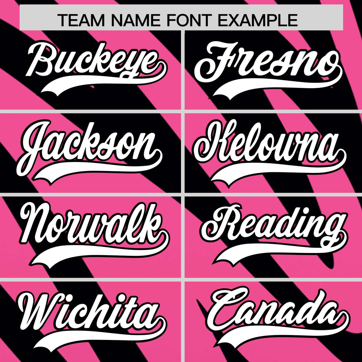 Custom Pink Black Tiger Stripe Gradient Animal Print Personalized Team Shirt Baseball Jersey