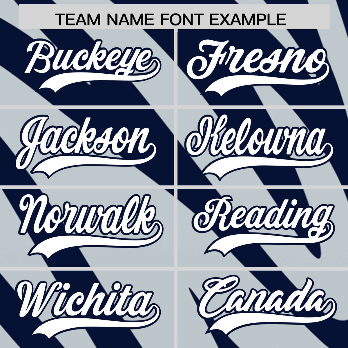 Custom Navy Silver Tiger Stripe Gradient Animal Print Personalized Team Shirt Baseball Jersey
