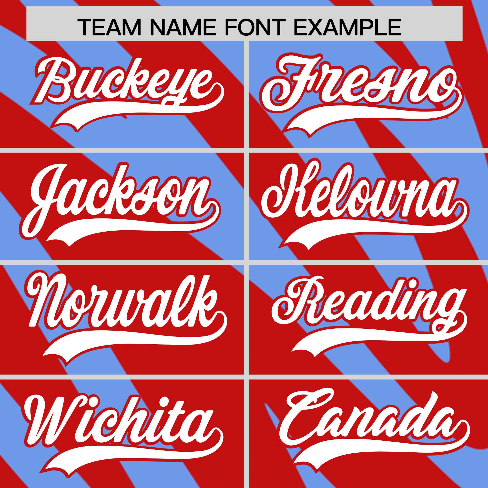 Custom Red Light Blue Tiger Stripe Gradient Animal Print Personalized Team Shirt Baseball Jersey