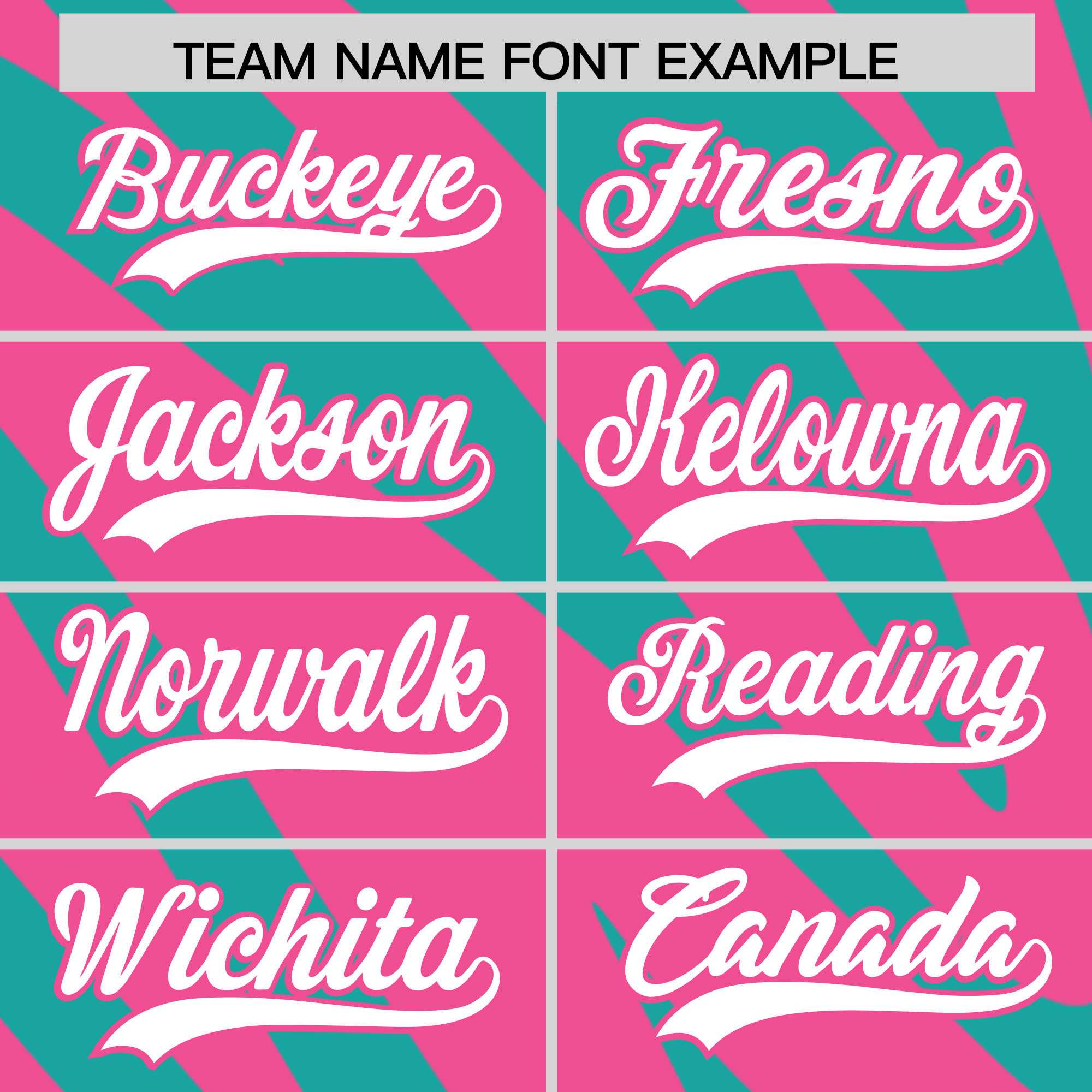 Custom Aqua Pink Tiger Stripe Gradient Animal Print Personalized Team Shirt Baseball Jersey