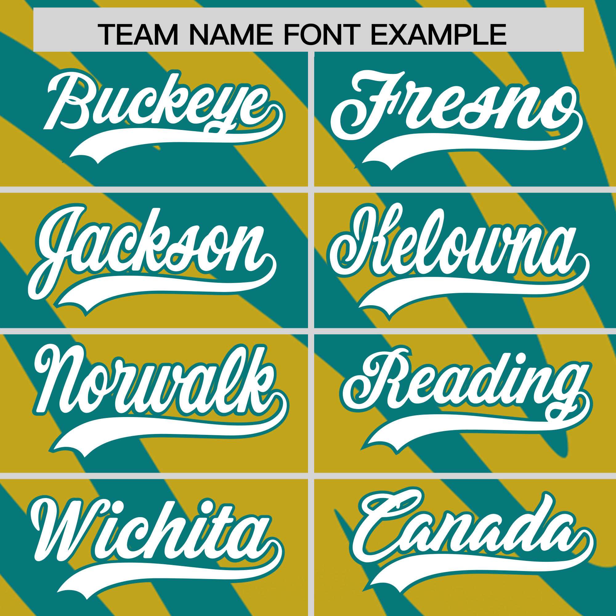 Custom Aqua Old Gold Tiger Stripe Gradient Animal Print Personalized Team Shirt Baseball Jersey