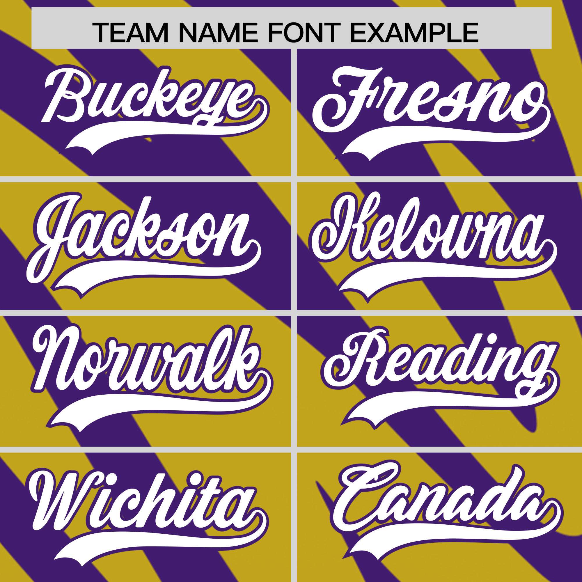 Custom Purple Old Gold Tiger Stripe Gradient Animal Print Personalized Team Shirt Baseball Jersey