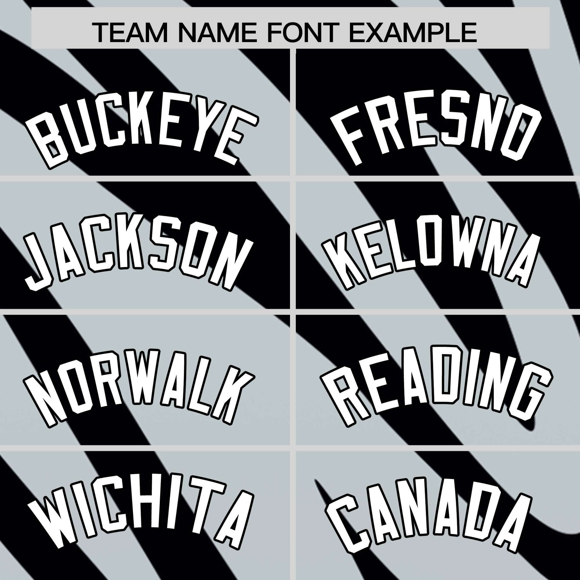 Custom Silver Black Tiger Stripe Gradient Animal Print Personalized Team Shirt Baseball Jersey