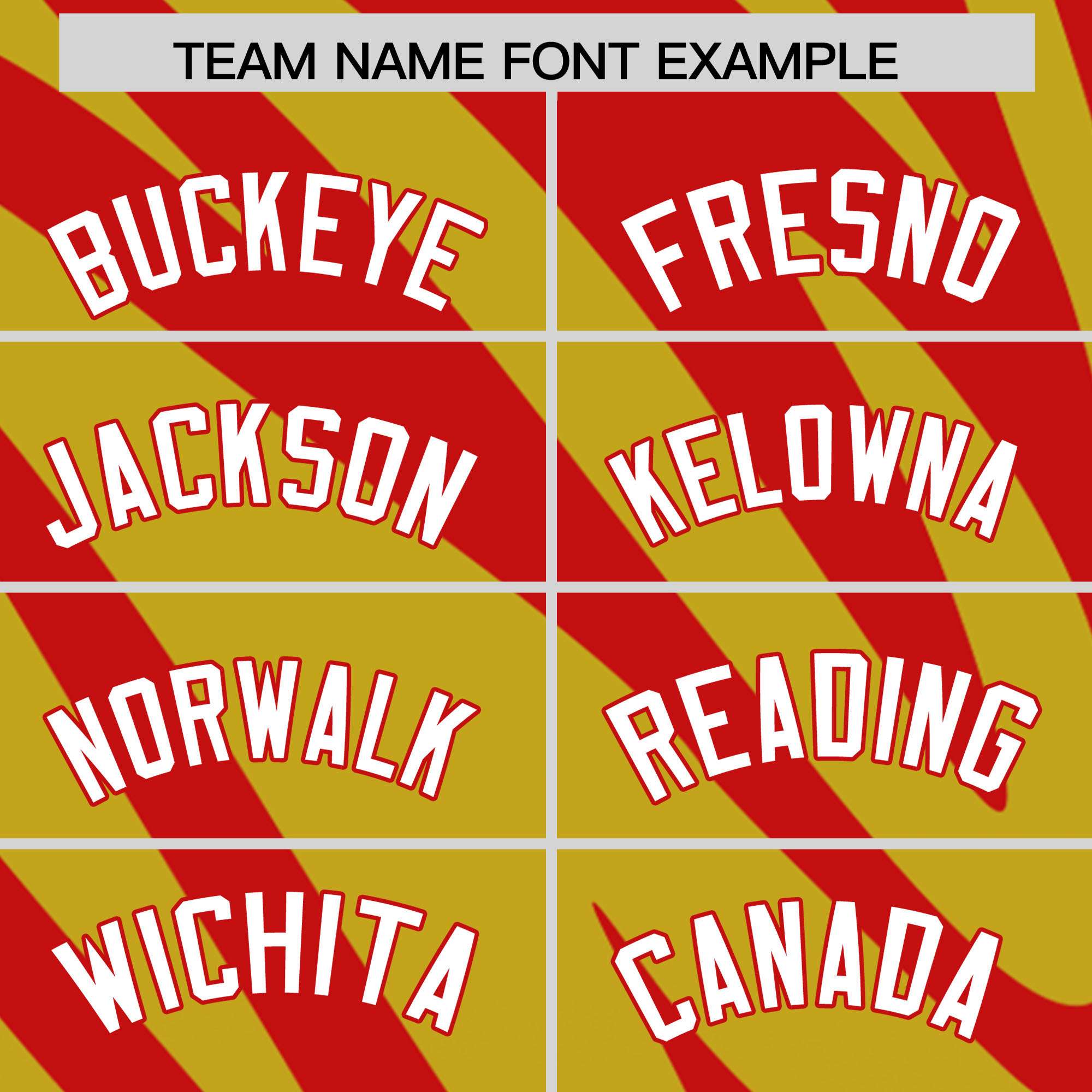 Custom Old Gold Red Tiger Stripe Gradient Animal Print Personalized Team Shirt Baseball Jersey