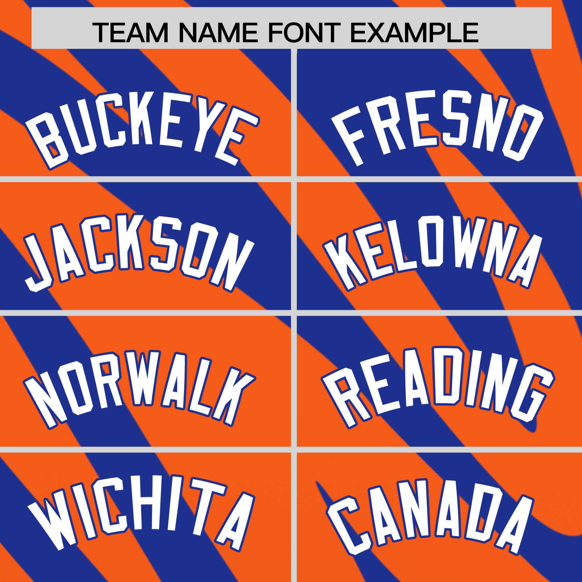 Custom Royal Orange Tiger Stripe Gradient Animal Print Personalized Team Shirt Baseball Jersey