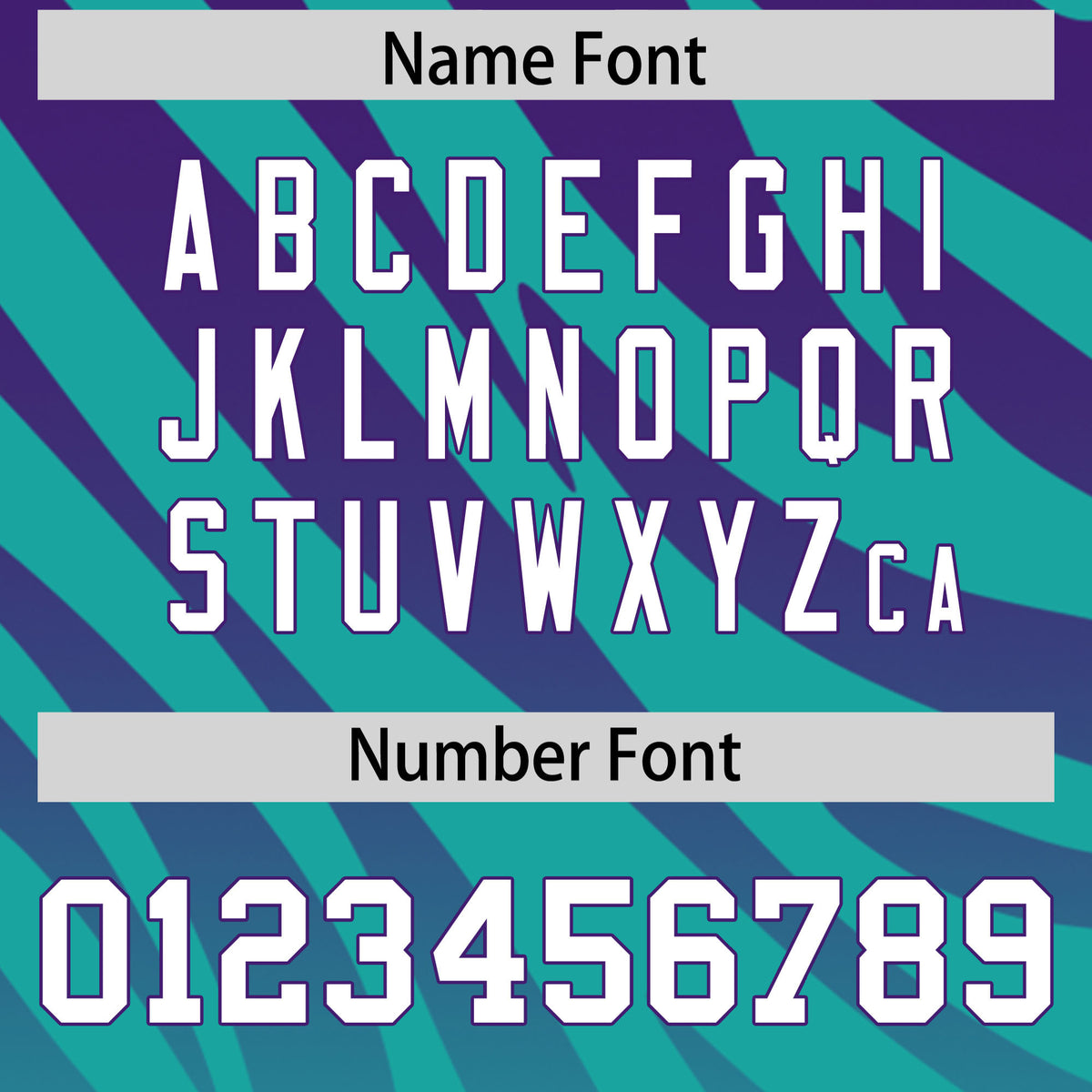 Custom Aqua Purple Tiger Stripe Gradient Animal Print Personalized Team Shirt Baseball Jersey