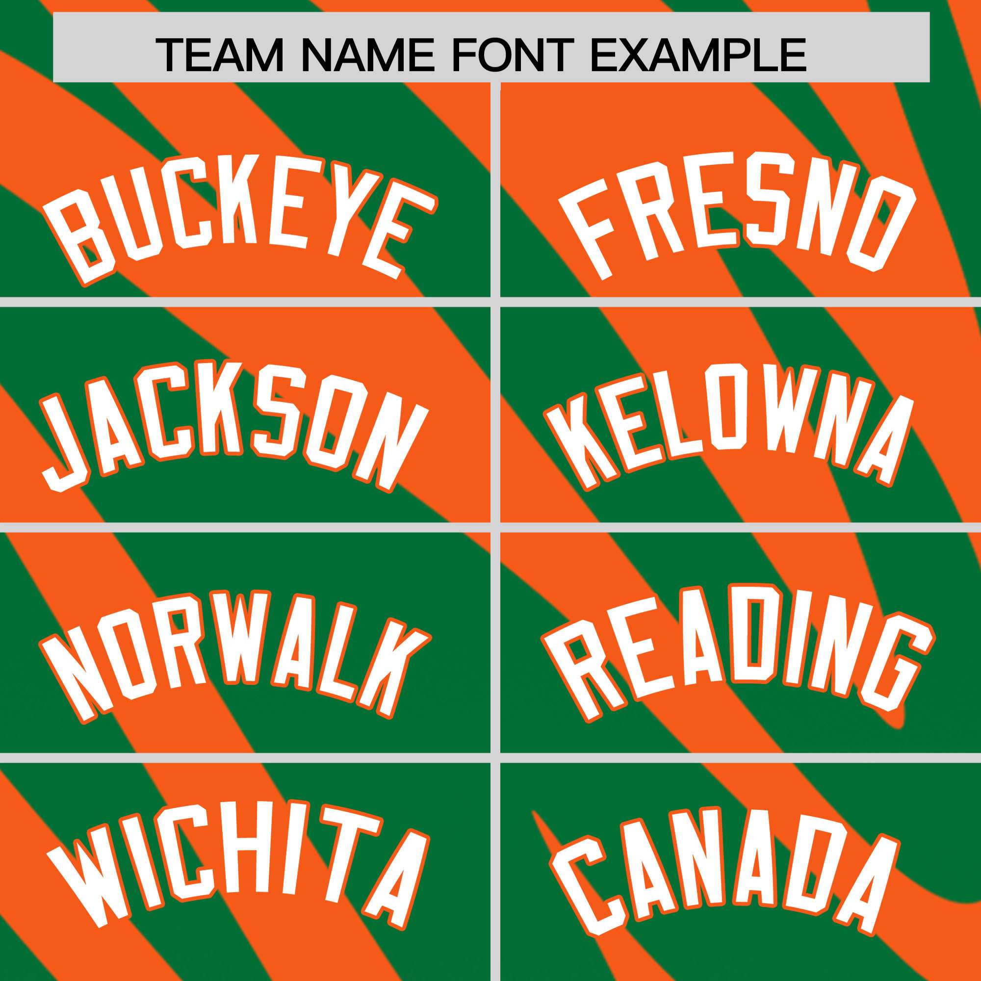 Custom Orange Kelly Green Tiger Stripe Gradient Animal Print Personalized Team Shirt Baseball Jersey