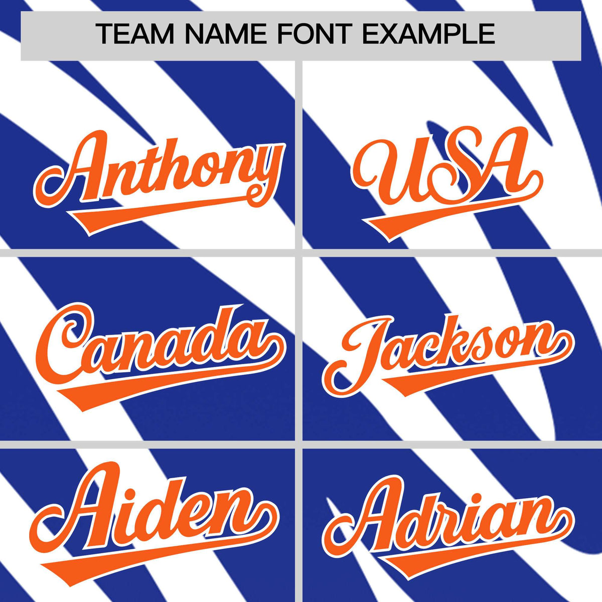 Custom Royal White Tiger Stripe Gradient Animal Print Personalized Team Shirt Baseball Jersey