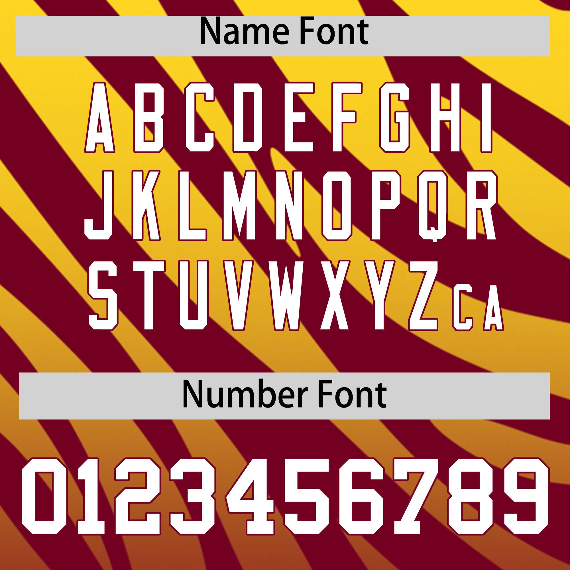 Custom Crimson Gold Tiger Stripe Gradient Animal Print Personalized Team Shirt Baseball Jersey