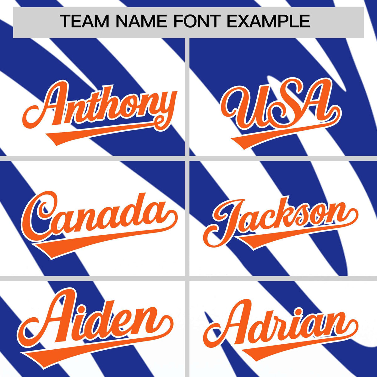 Custom Royal White Tiger Stripe Gradient Animal Print Personalized Team Shirt Baseball Jersey