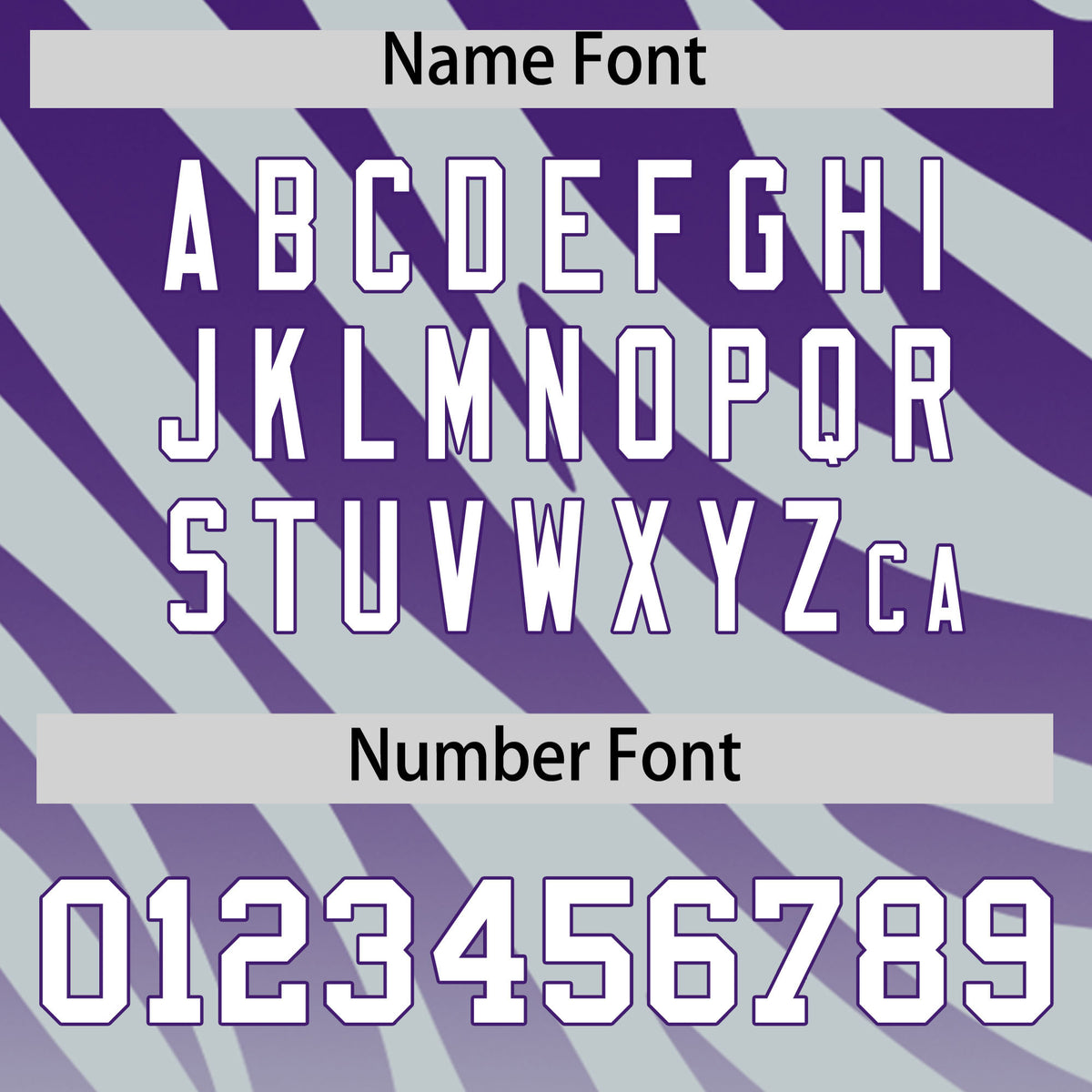 Custom Purple Silver Tiger Stripe Gradient Animal Print Personalized Team Shirt Baseball Jersey