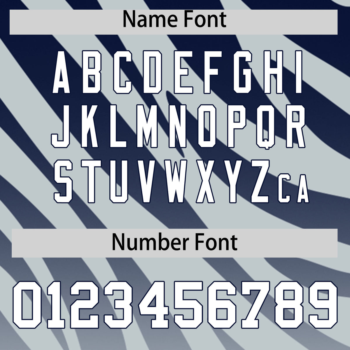 Custom Navy Silver Tiger Stripe Gradient Animal Print Personalized Team Shirt Baseball Jersey