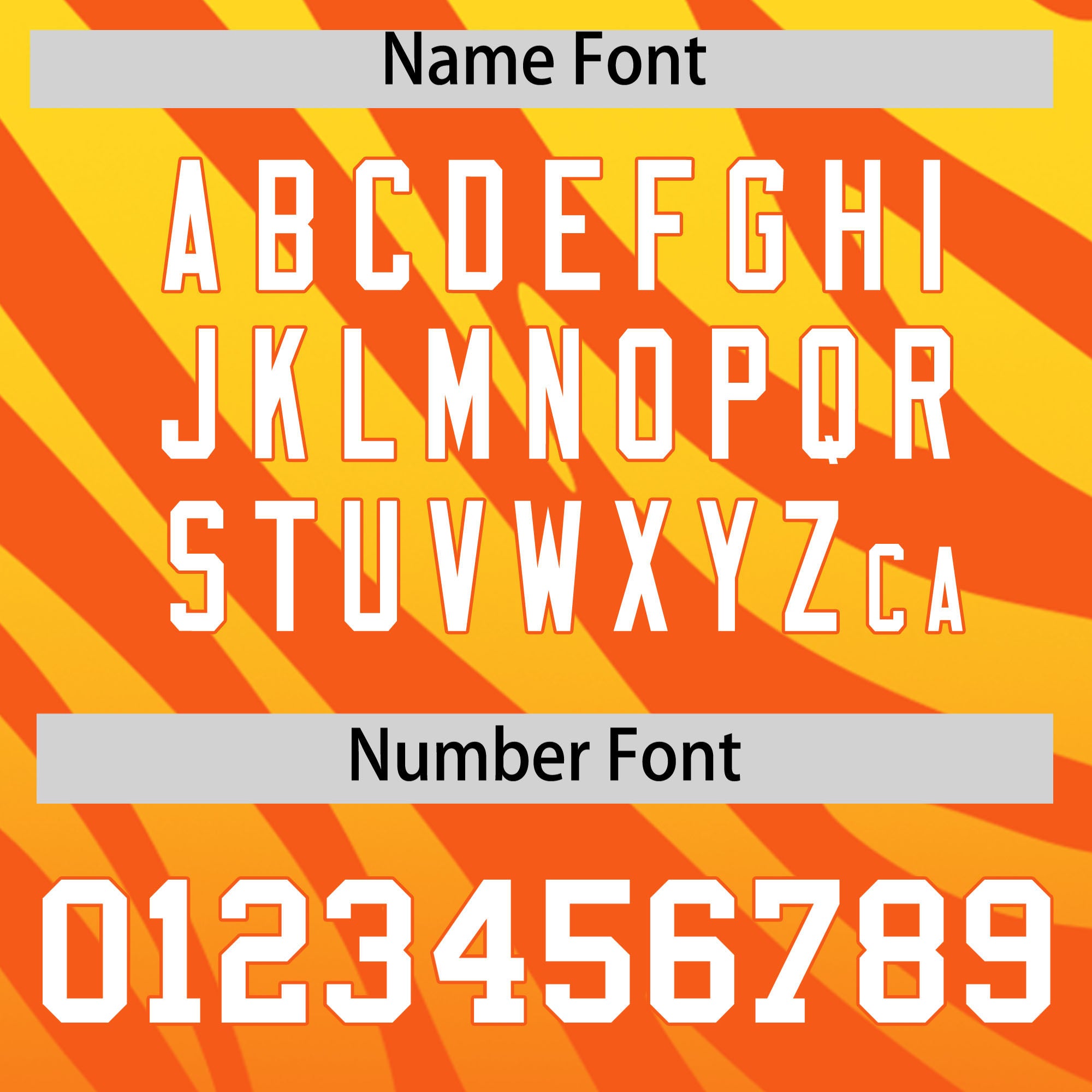 Custom Orange Gold Tiger Stripe Gradient Animal Print Personalized Team Shirt Baseball Jersey