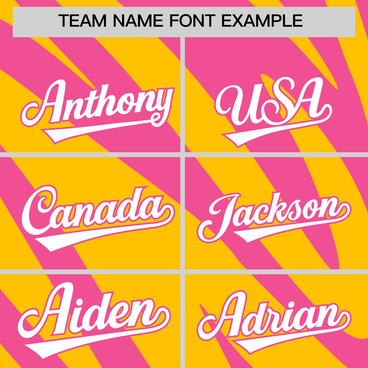 Custom Pink Gold Tiger Stripe Gradient Animal Print Personalized Team Shirt Baseball Jersey