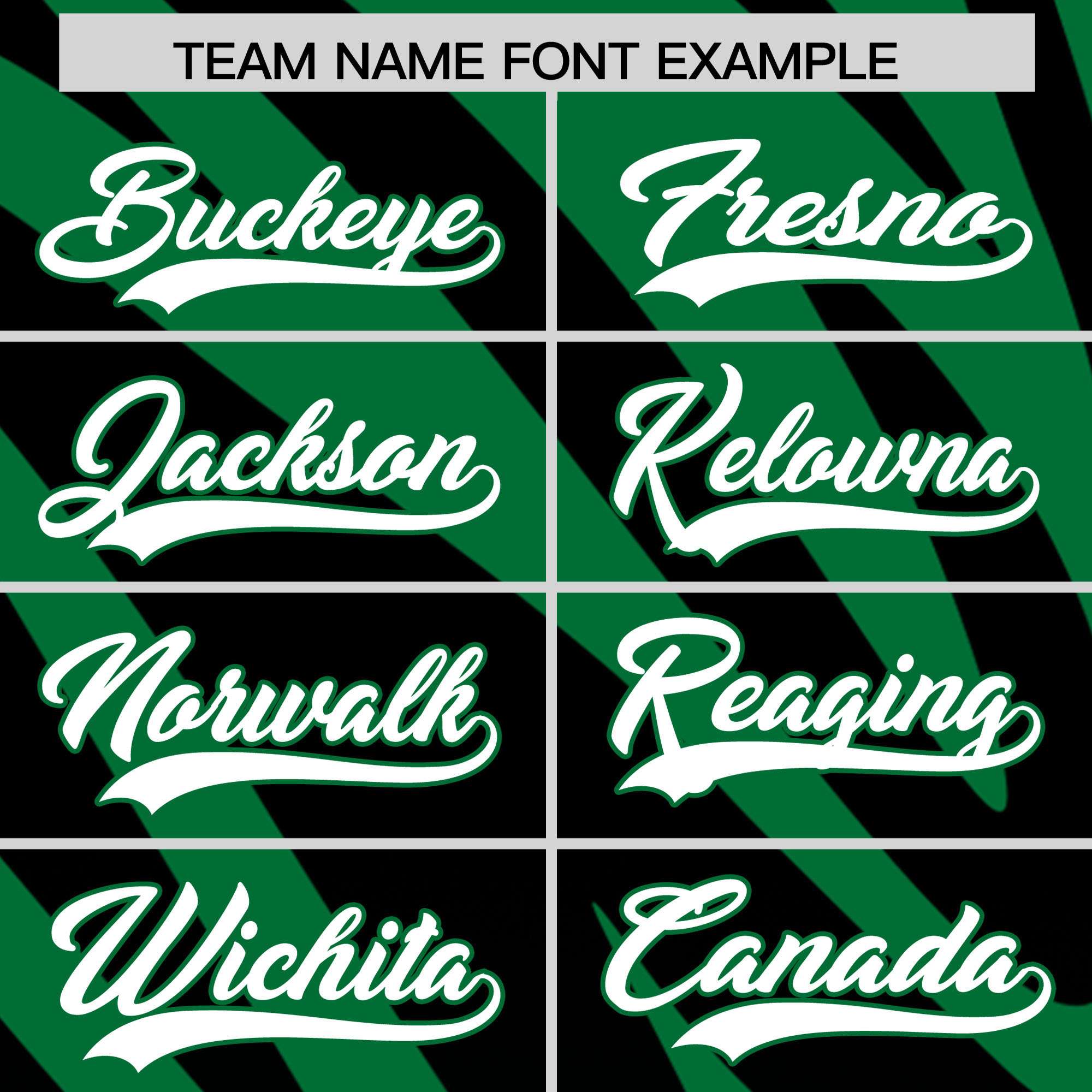 Custom Kelly Green Black Tiger Stripe Gradient Animal Print Personalized Team Shirt Baseball Jersey