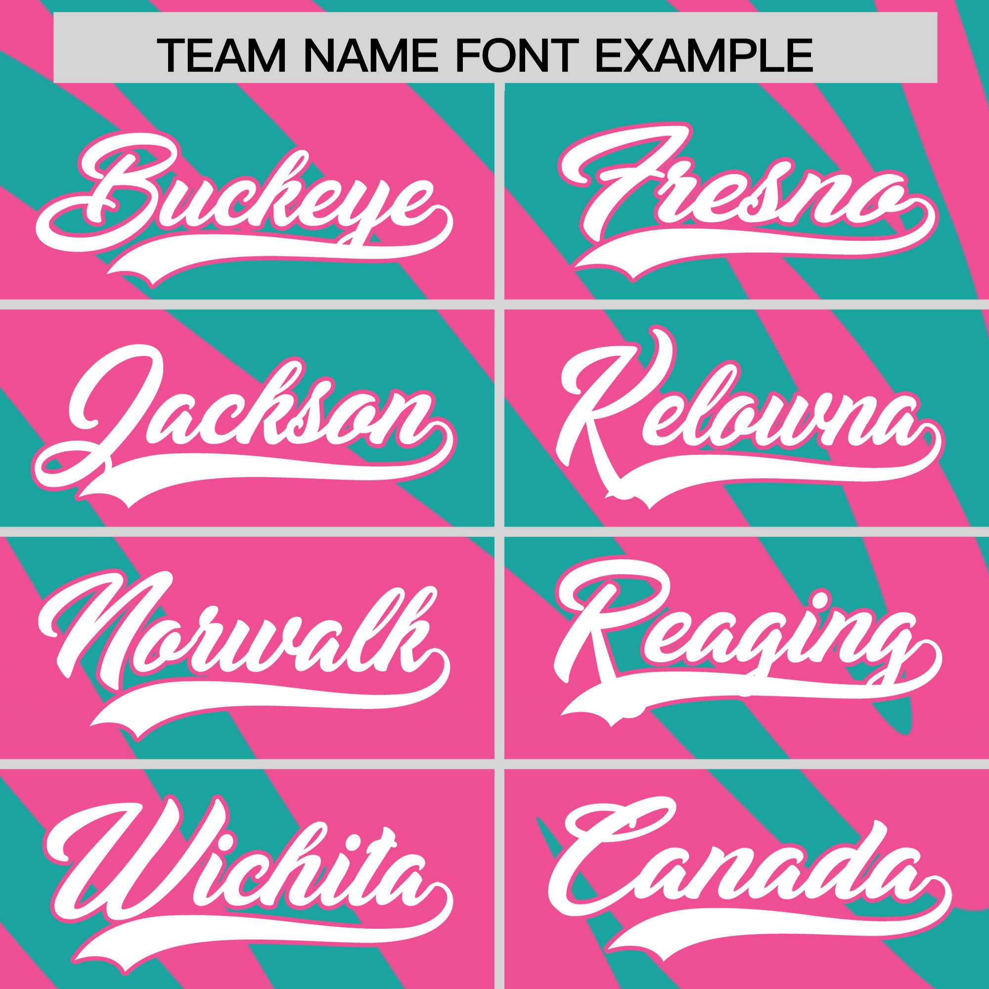 Custom Aqua Pink Tiger Stripe Gradient Animal Print Personalized Team Shirt Baseball Jersey