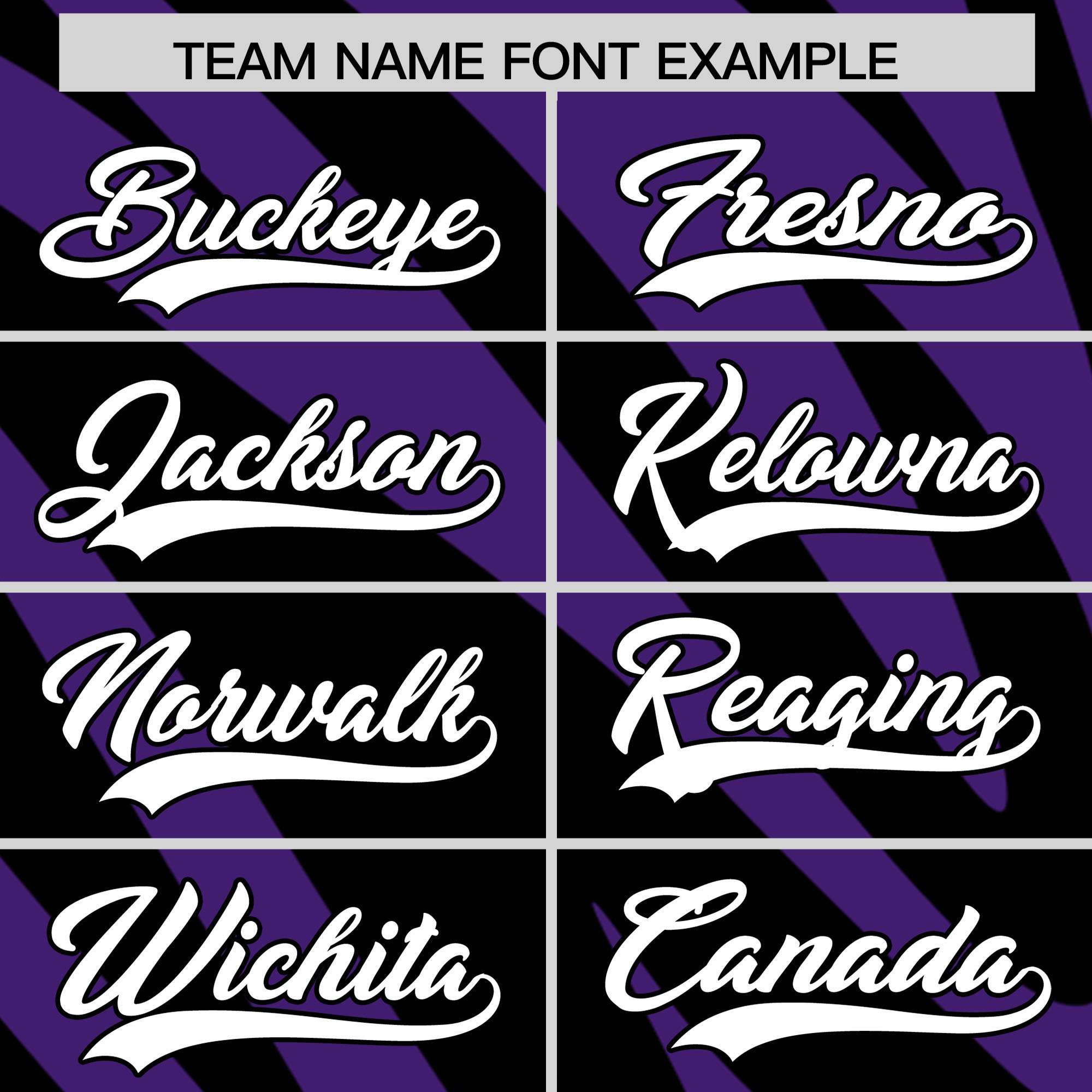 Custom Black Purple Tiger Stripe Gradient Animal Print Personalized Team Shirt Baseball Jersey