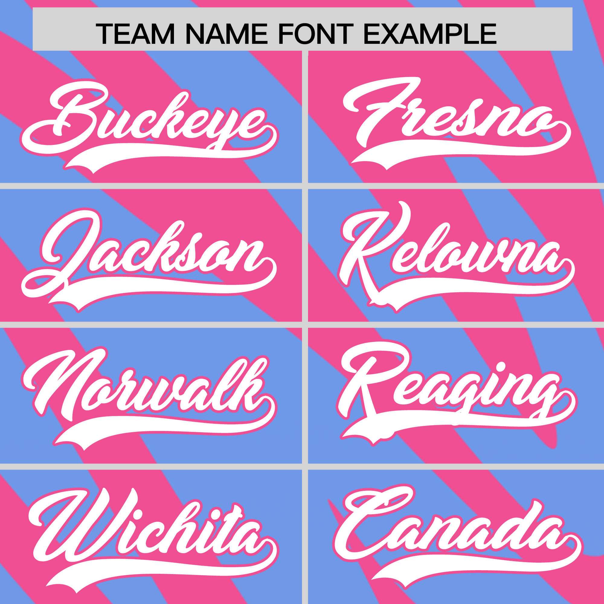 Custom Pink Light Blue Tiger Stripe Gradient Animal Print Personalized Team Shirt Baseball Jersey