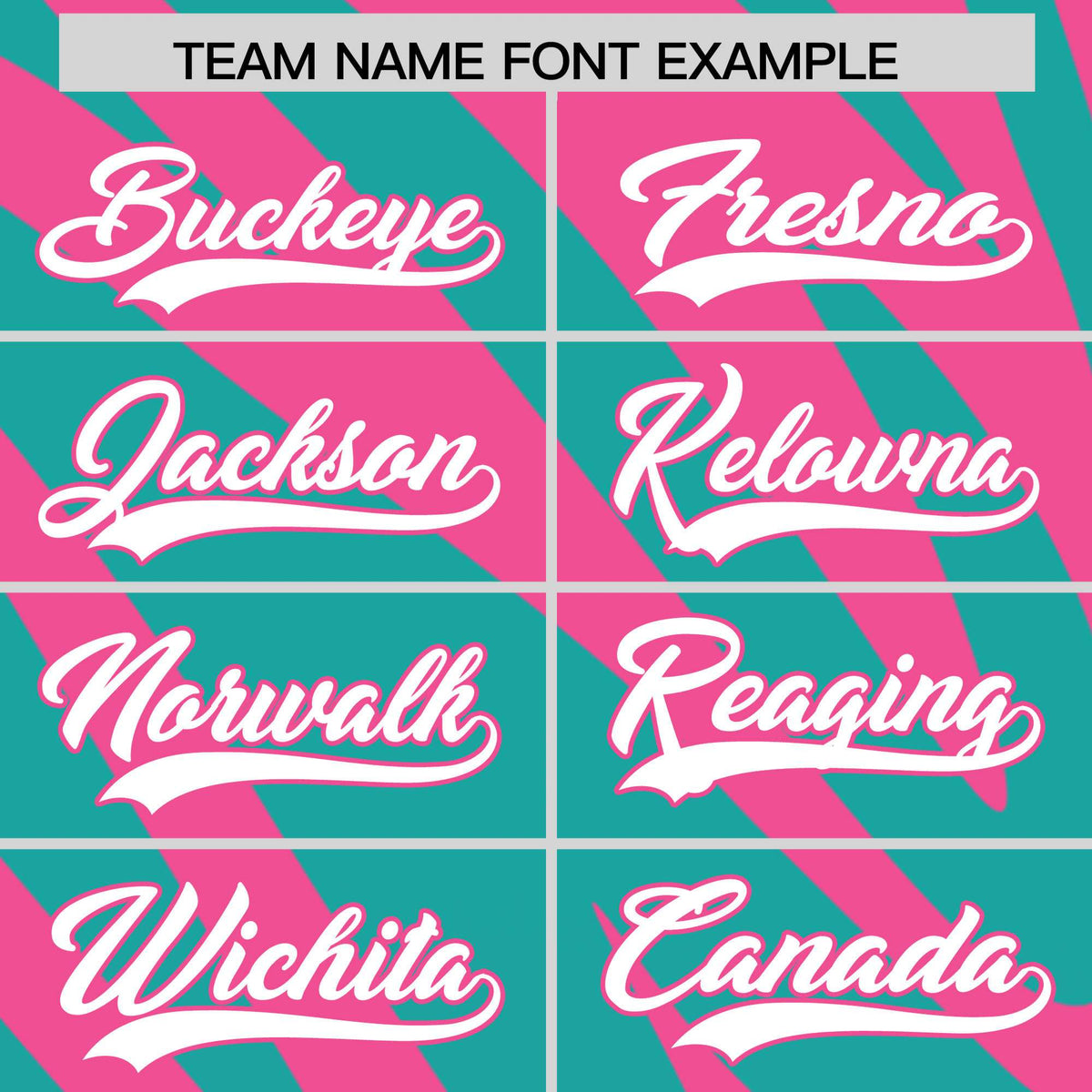 Custom Pink Aqua Tiger Stripe Gradient Animal Print Personalized Team Shirt Baseball Jersey