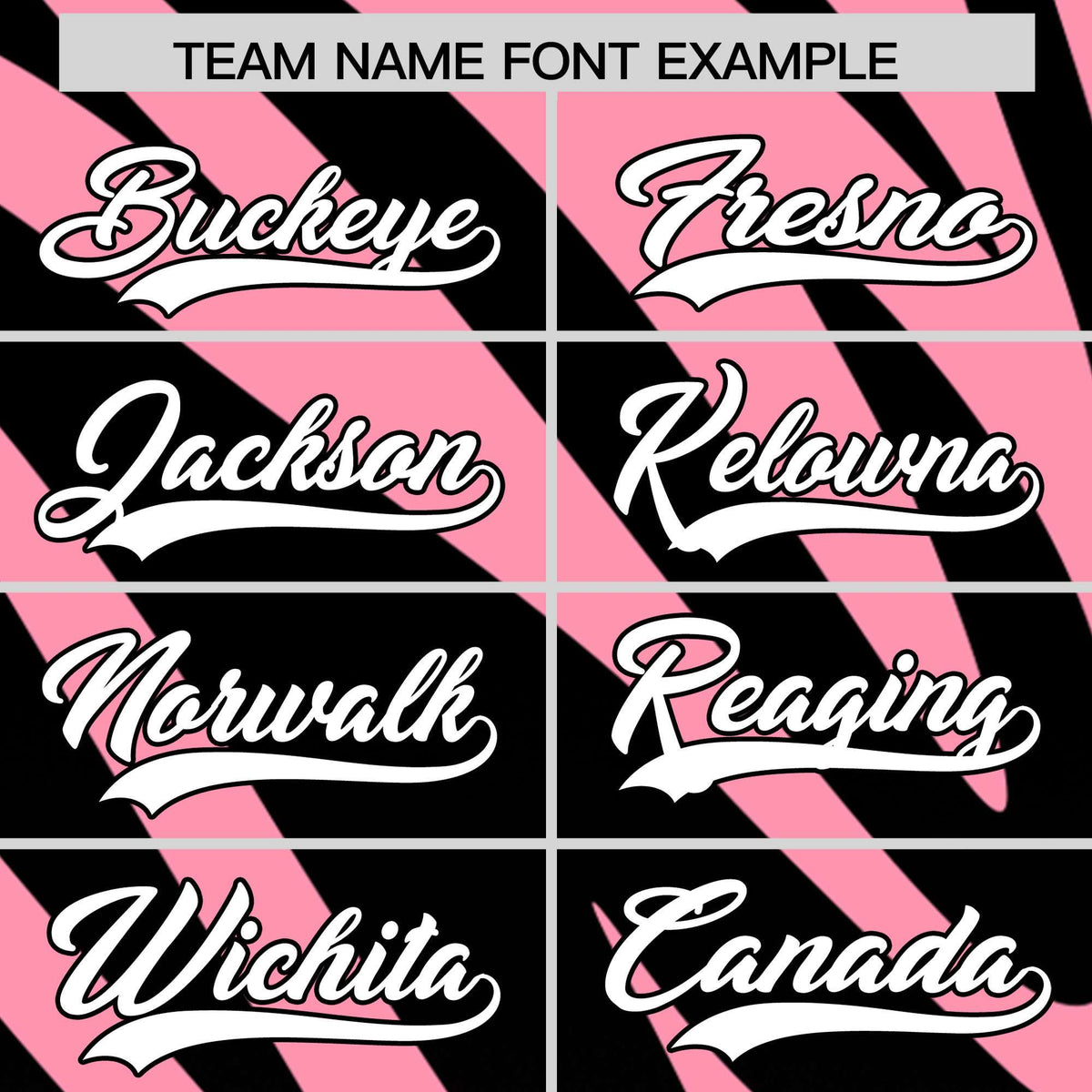 Custom Light Pink Black Tiger Stripe Gradient Animal Print Personalized Team Shirt Baseball Jersey