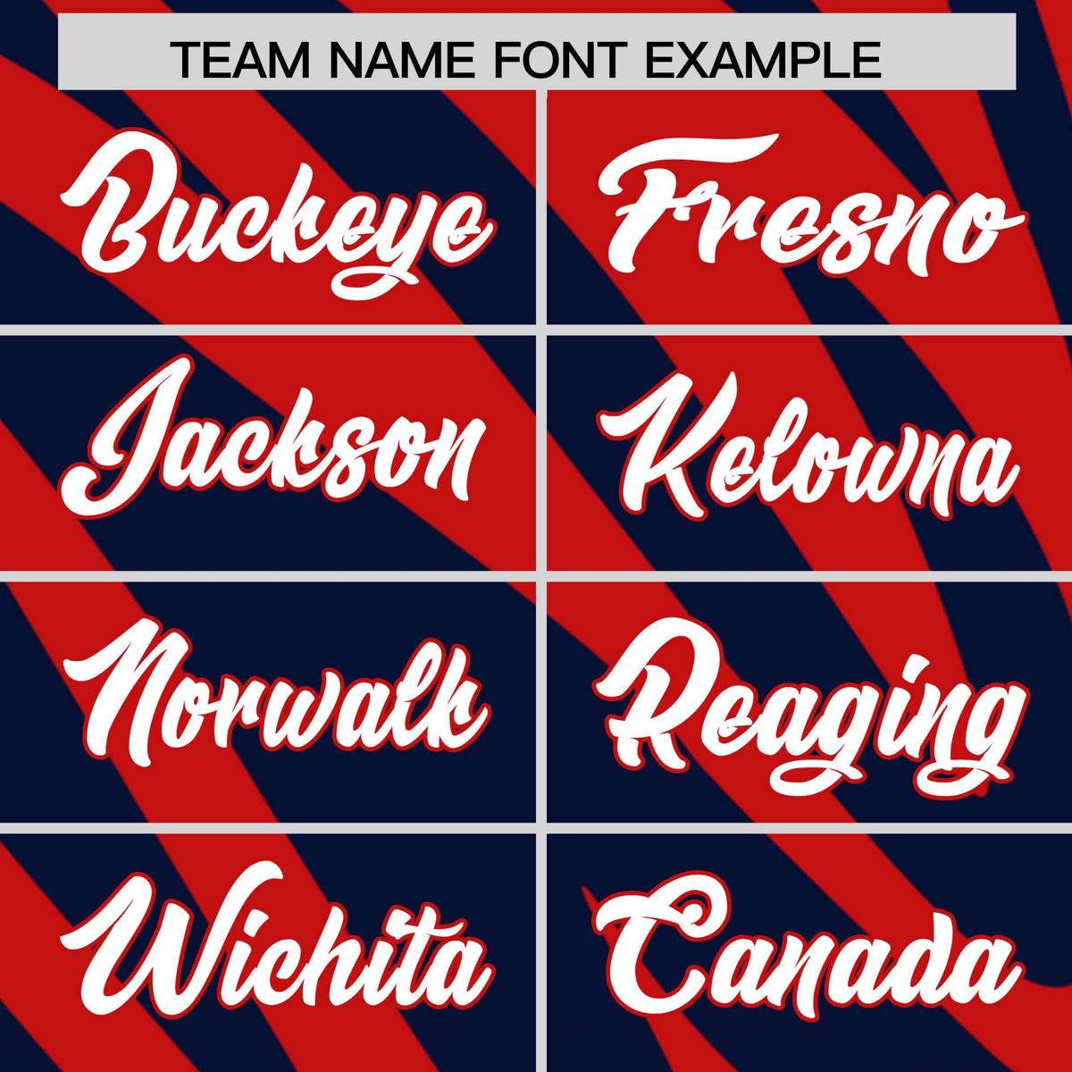 Custom Navy Red Tiger Stripe Gradient Animal Print Personalized Team Shirt Baseball Jersey