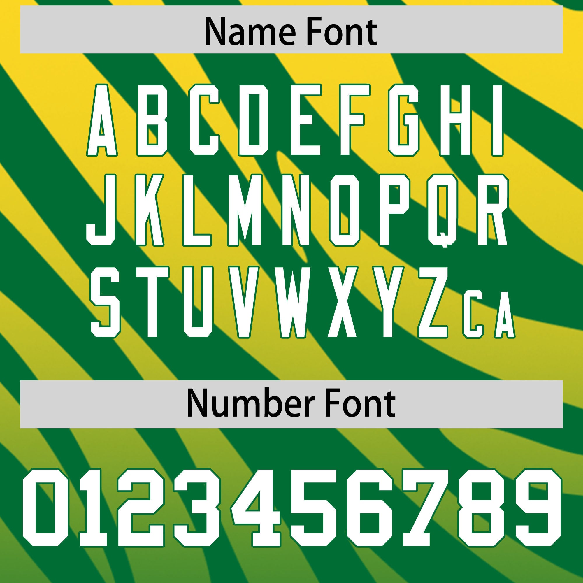 Custom Gold Kelly Green Tiger Stripe Gradient Animal Print Personalized Team Shirt Baseball Jersey