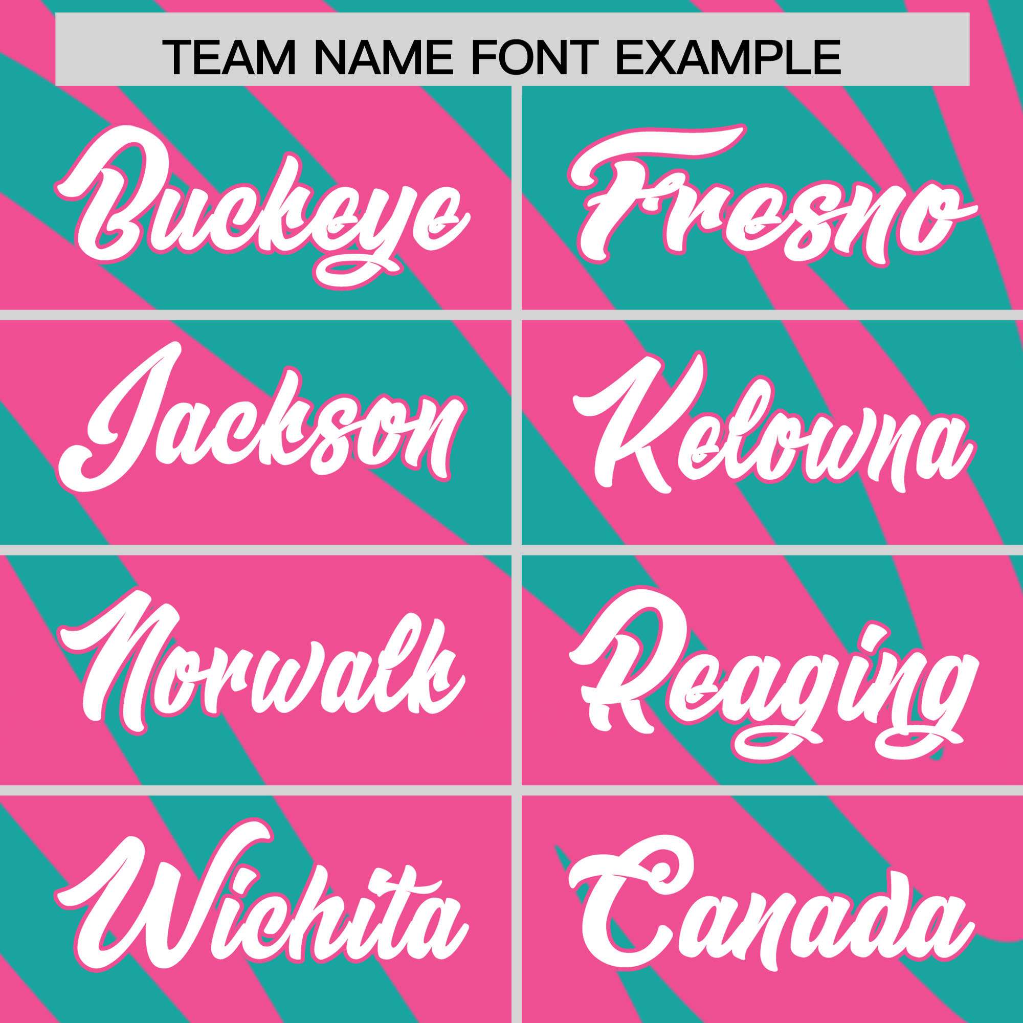 Custom Aqua Pink Tiger Stripe Gradient Animal Print Personalized Team Shirt Baseball Jersey