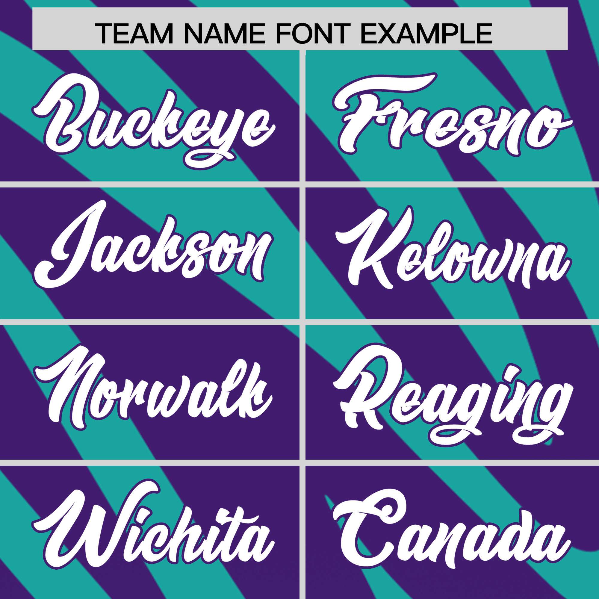 Custom Aqua Purple Tiger Stripe Gradient Animal Print Personalized Team Shirt Baseball Jersey