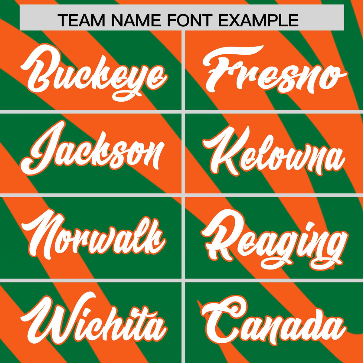 Custom Orange Kelly Green Tiger Stripe Gradient Animal Print Personalized Team Shirt Baseball Jersey