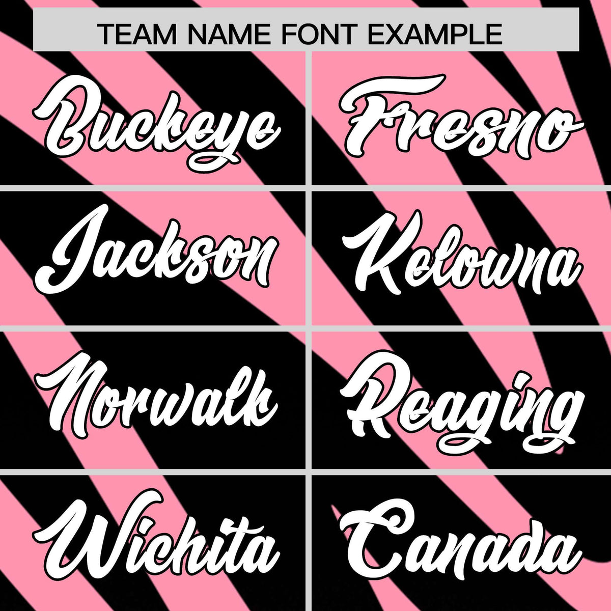 Custom Light Pink Black Tiger Stripe Gradient Animal Print Personalized Team Shirt Baseball Jersey