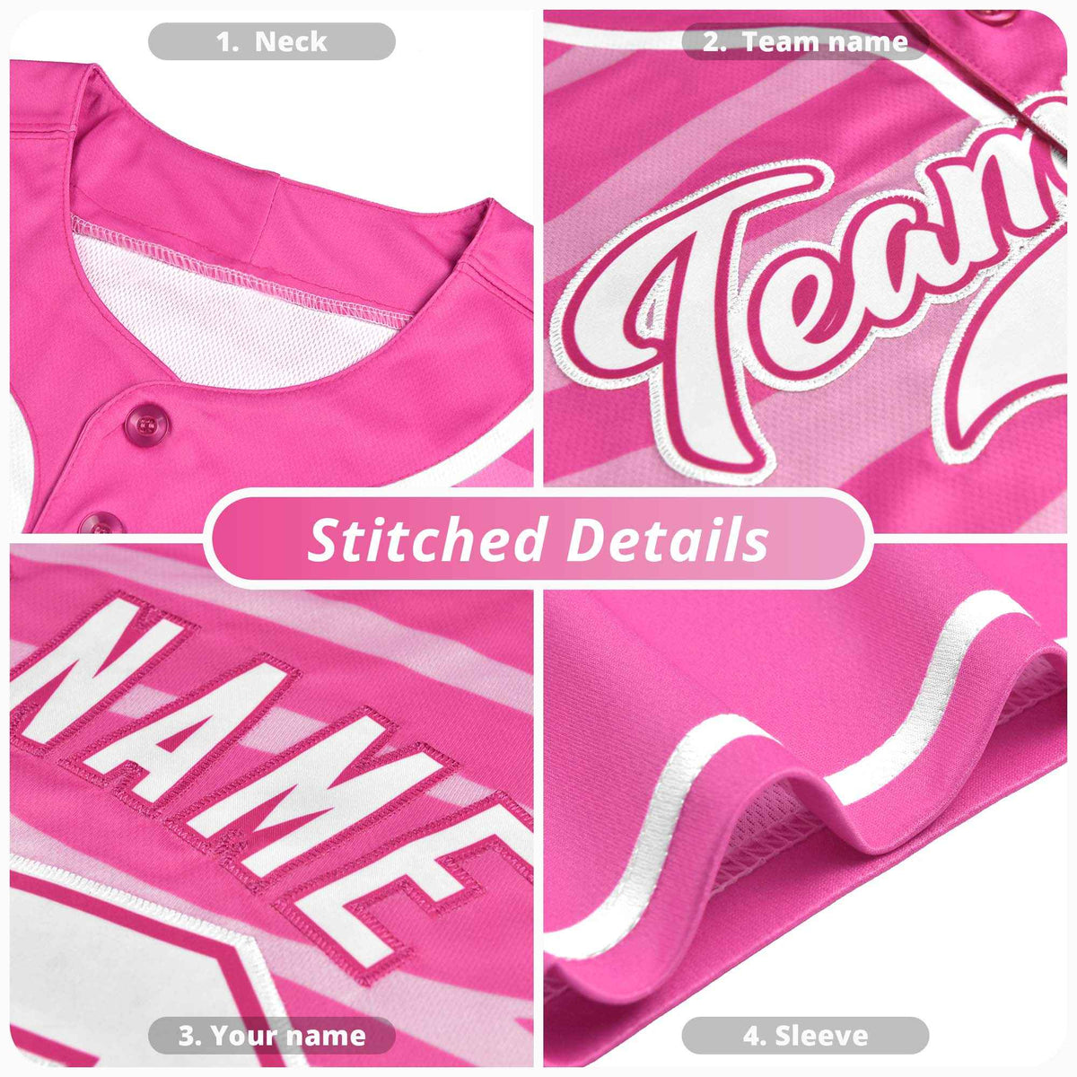 Custom Gold Royal Tiger Stripe Gradient Animal Print Personalized Team Shirt Baseball Jersey